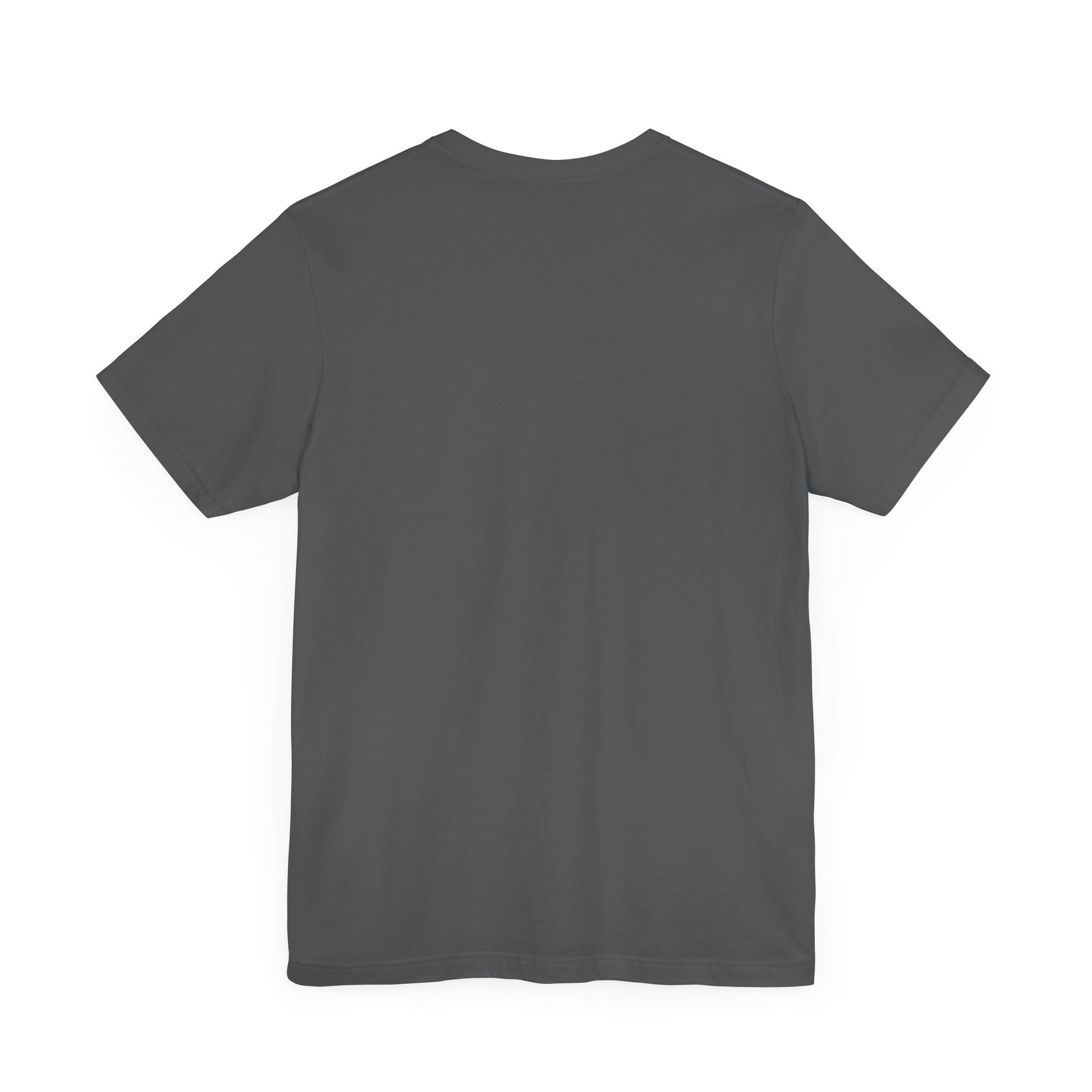 Asphalt gray unisex plain crewneck tee with short sleeves