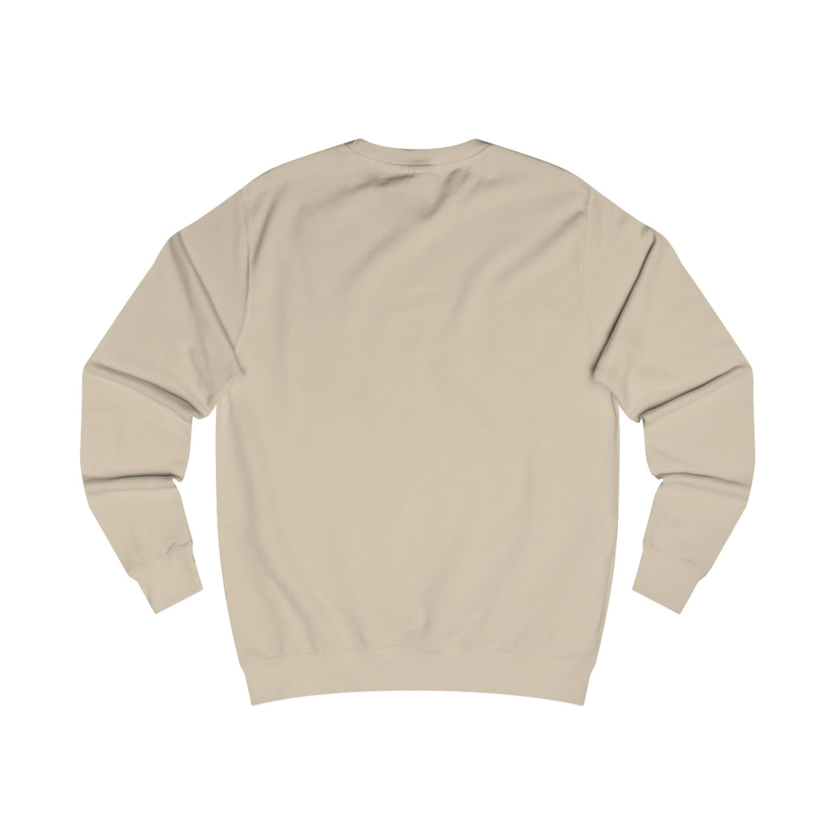 Nude crewneck sweatshirt with plain back view